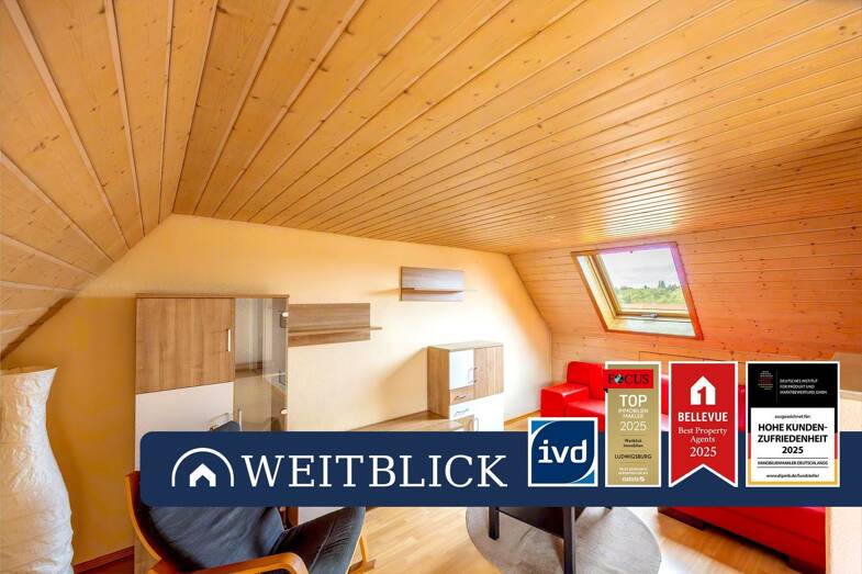 Wohnung zum Kauf 139.000 € 2,5 Zimmer 44 m² Dachgeschoss, 1. Geschoss Asperg 71679