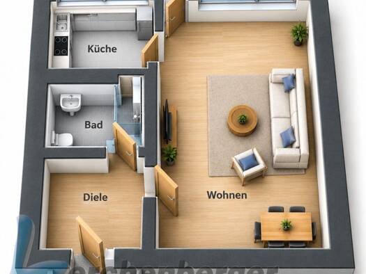 Wohnung zum Kauf 250.000 € 1 Zimmer 38 m² Thalk.Obersendl.-Forsten-Fürstenr.-Solln München 81477