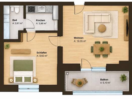 Wohnung zur Miete 295 € 2 Zimmer 35,8 m² frei ab 01.11.2026 Elgersburg 98716