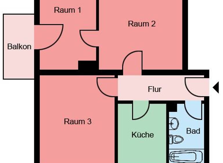 Wohnung zur Miete 439 € 3 Zimmer 56,1 m²<br/>Wohnfläche EG<br/>Geschoss Nadlerweg 24 Mitte Menden 58706