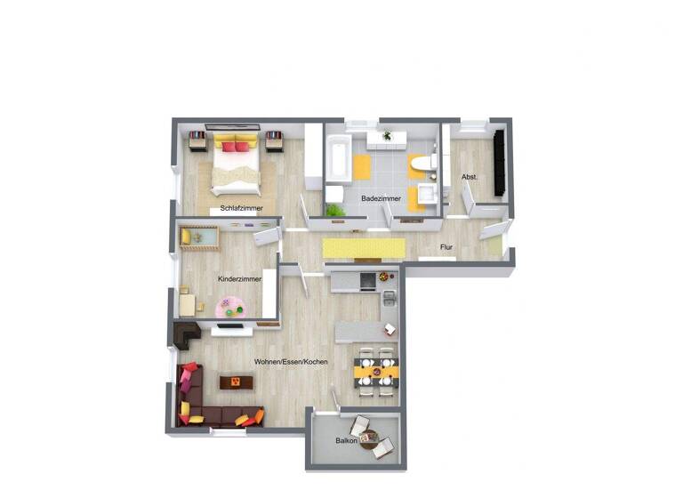 Wohnung zum Kauf 260.000 € 3 Zimmer 83,7 m² 1. Geschoss Rain 94369