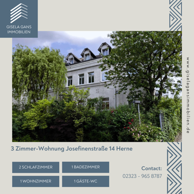 Wohnung zum Kauf 110.000 € 3 Zimmer 97 m² 1. Geschoss frei ab sofort Josefinenstraße 14 Elpeshof Herne 44628