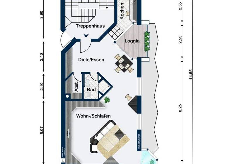 Studio zum Kauf 210.000 € 1 Zimmer 68,4 m² 1. Geschoss Mainaschaff 63814
