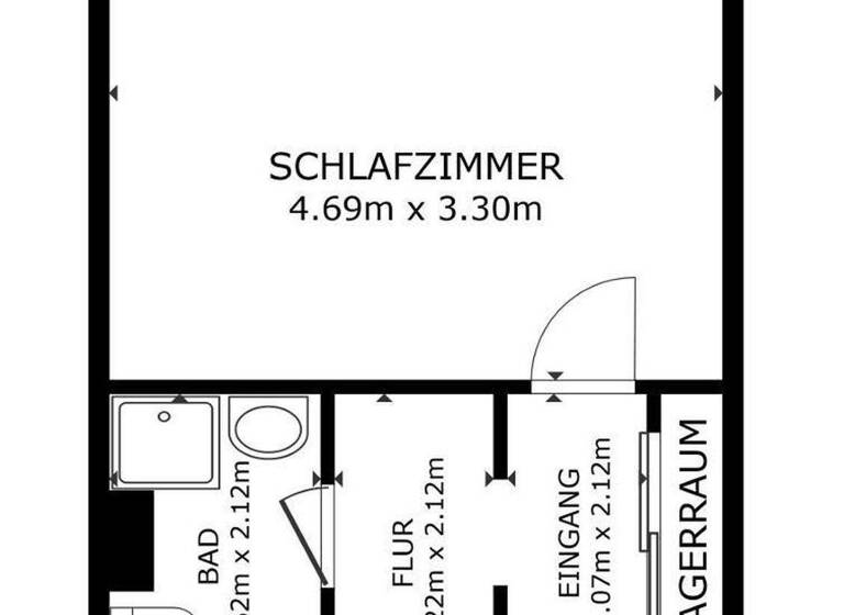 Studio zur Miete 500 € 1 Zimmer 18 m² 4. Geschoss frei ab 01.05.2026 Turmstr. 16 Aachen 52072