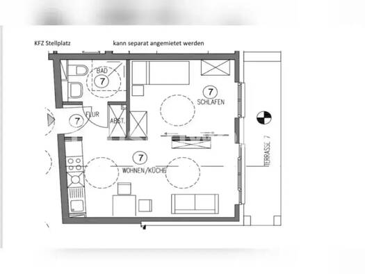 Wohnung zur Miete Tauschwohnung 460 € 2 Zimmer 38 m² EG Bornstedt Potsdam 14469