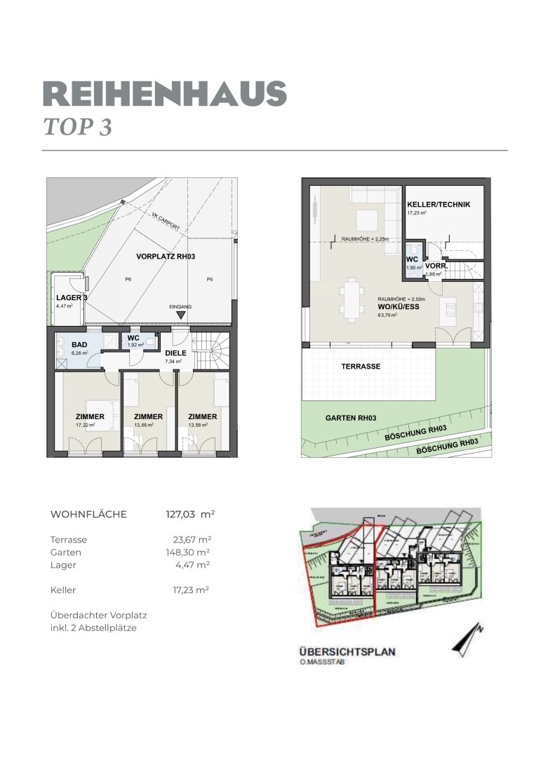 Reihenmittelhaus zum Kauf 894.000 € 4 Zimmer 127 m²<br/>Wohnfläche Vomp 6134