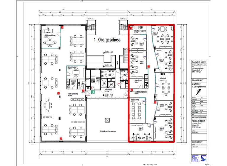 Bürofläche zur Miete 4.001 € 8 Zimmer 383,7 m² Bürofläche Welper Hattingen 45527