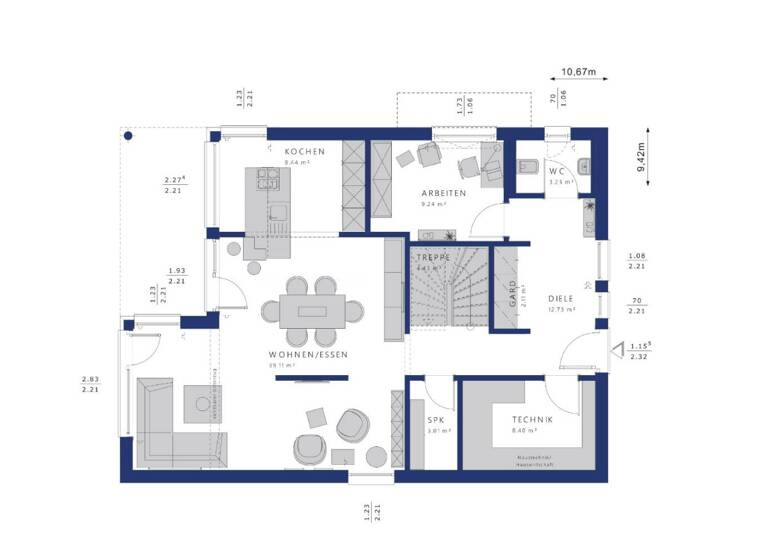 Einfamilienhaus zum Kauf provisionsfrei 548.854 € 5 Zimmer 177 m² 628 m² Grundstück Franzenheim 54316