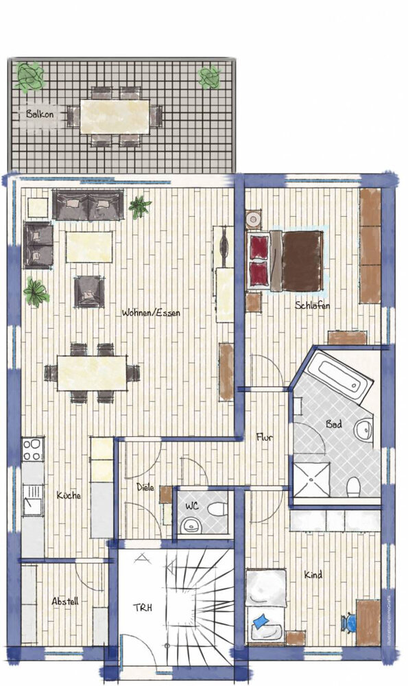 Wohnung zum Kauf 385.000 € 3 Zimmer 99 m²<br/>Wohnfläche 1.<br/>Geschoss Braunkohlenstraße 9 Heidkamp Bergisch Gladbach 51469