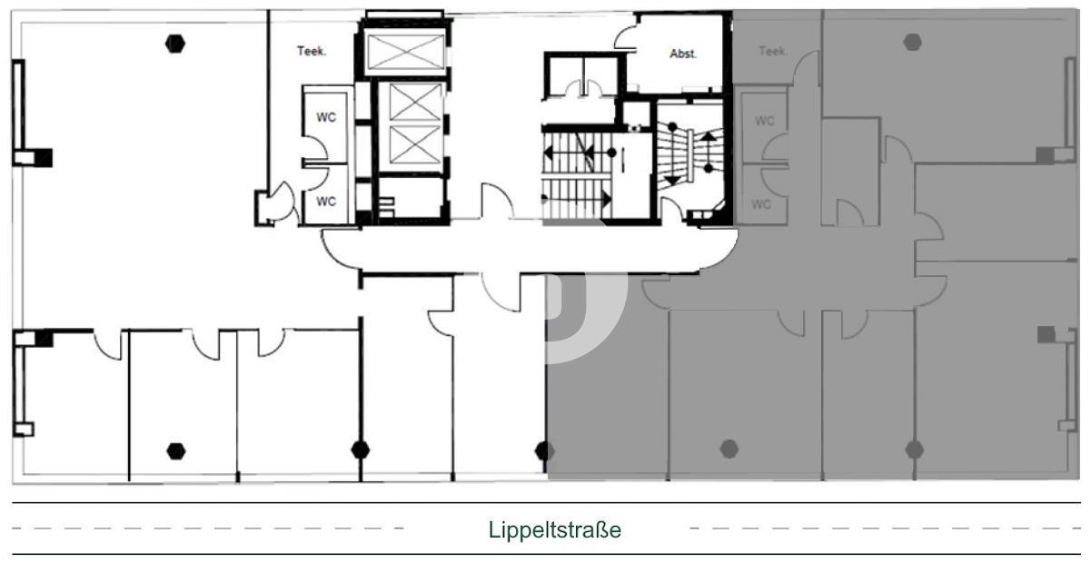 Bürofläche zur Miete provisionsfrei 17 € 249 m²<br/>Bürofläche Hammerbrook Hamburg 20097