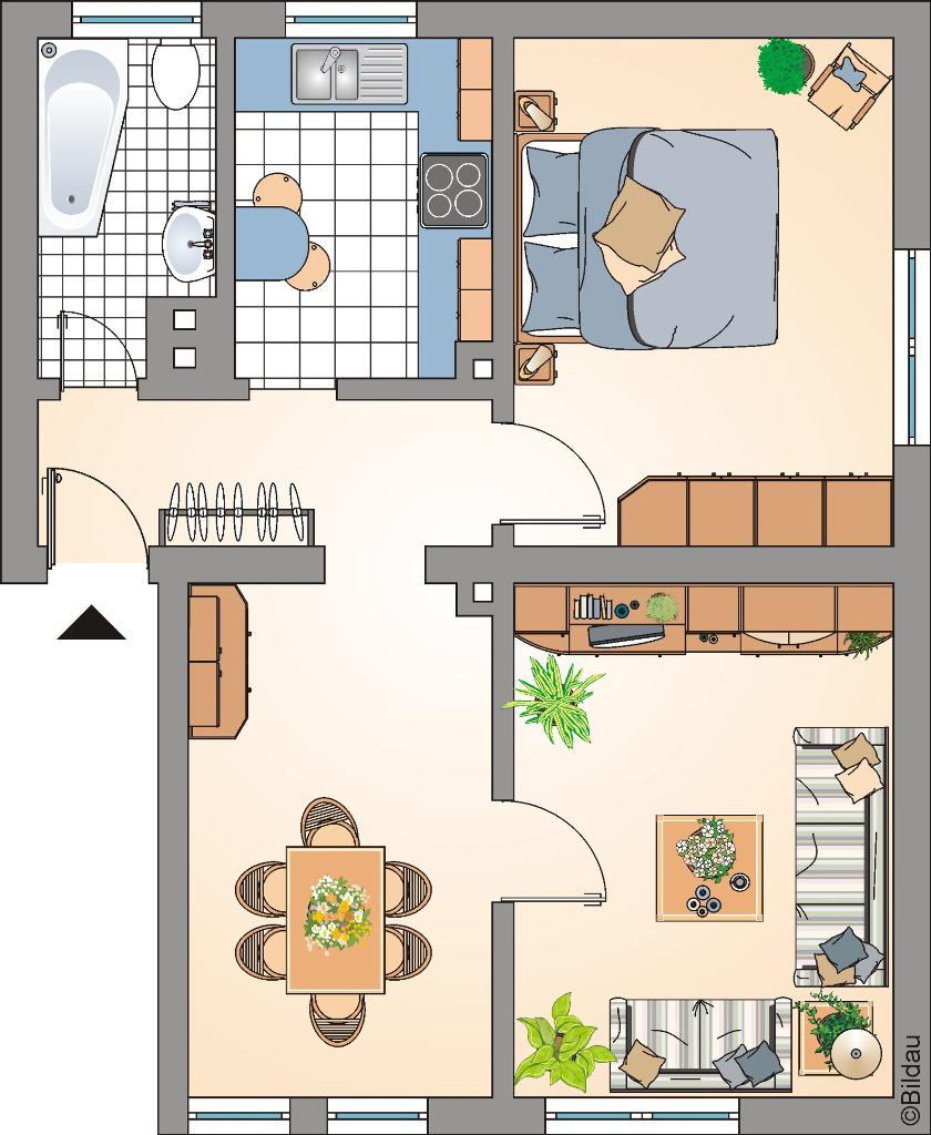 Wohnung zur Miete nur mit Wohnberechtigungsschein 231 € 3 Zimmer 55,7 m²<br/>Wohnfläche EG<br/>Geschoss 31.01.2025<br/>Verfügbarkeit Ludwig-Przelutzki-Straße 2 Grullbad Recklinghausen 45661