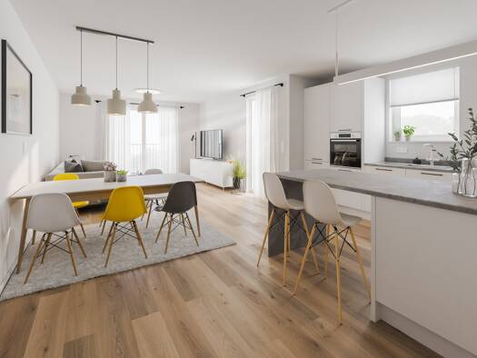 Wohnung zum Kauf - Neubau provisionsfrei 435.000 € 3,5 Zimmer 101,7 m² 1. Geschoss Laiblestraße Rothenburg Rothenburg ob der Tauber 91541