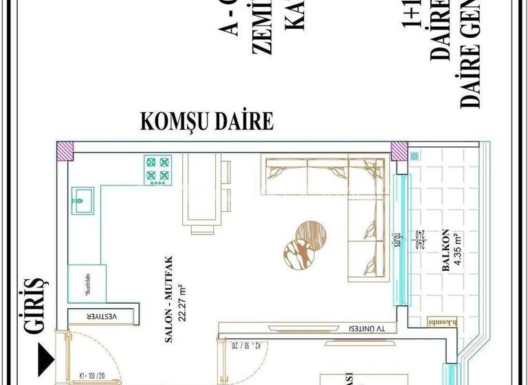 Wohnung zum Kauf 92.500 € 2 Zimmer 62 m² EG Antalya 07112