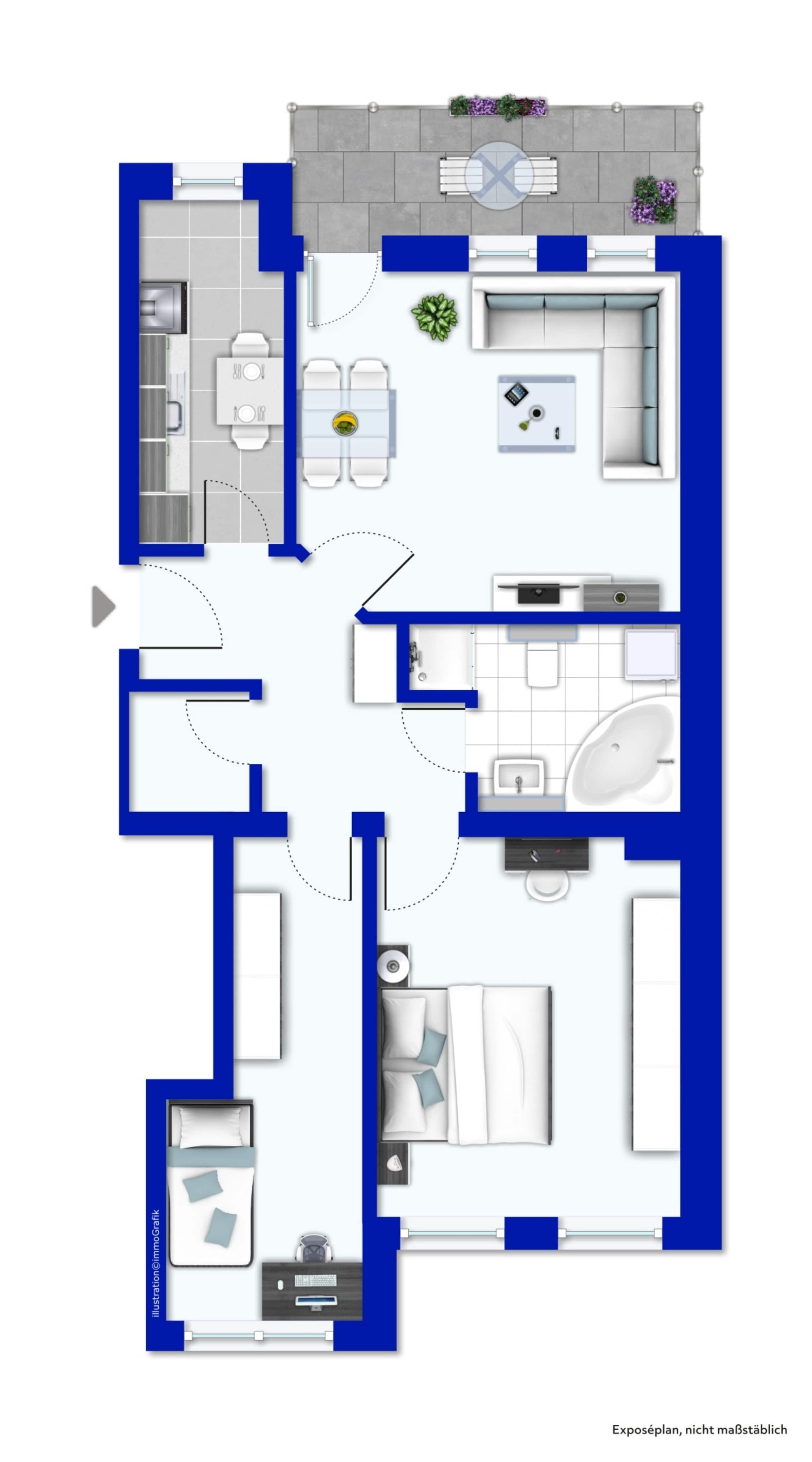 Wohnung zum Kauf 80.300 € 3 Zimmer 72,9 m²<br/>Wohnfläche 4.<br/>Geschoss Reißiger Vorstadt Plauen 08525