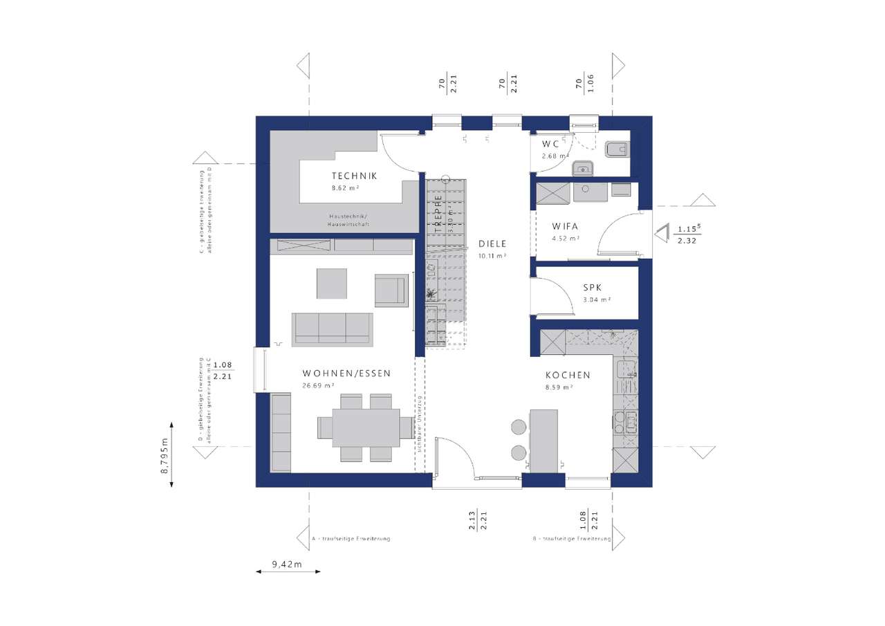 Einfamilienhaus zum Kauf provisionsfrei 784.600 € 5 Zimmer 138 m²<br/>Wohnfläche 830 m²<br/>Grundstück OT Bollensdorf 52 Neuenhagen 15366