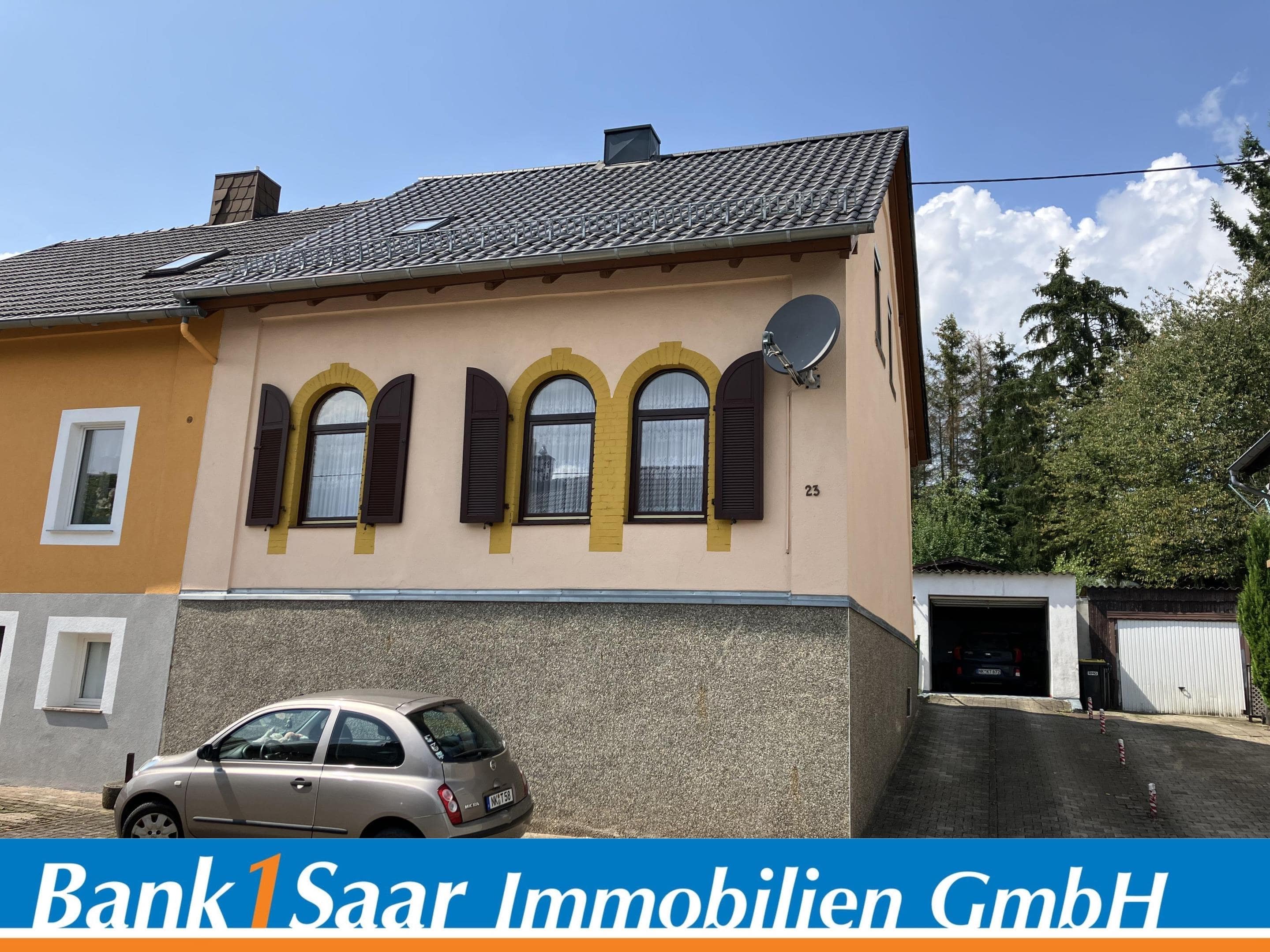 Doppelhaushälfte zum Kauf 85.000 € 5 Zimmer 92 m²<br/>Wohnfläche 595 m²<br/>Grundstück Heiligenwald Schiffweiler 66578