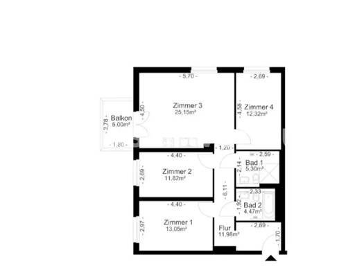 Wohnung zur Miete Tauschwohnung 564 € 4 Zimmer 86 m² 1. Geschoss Lankwitz Berlin 12249
