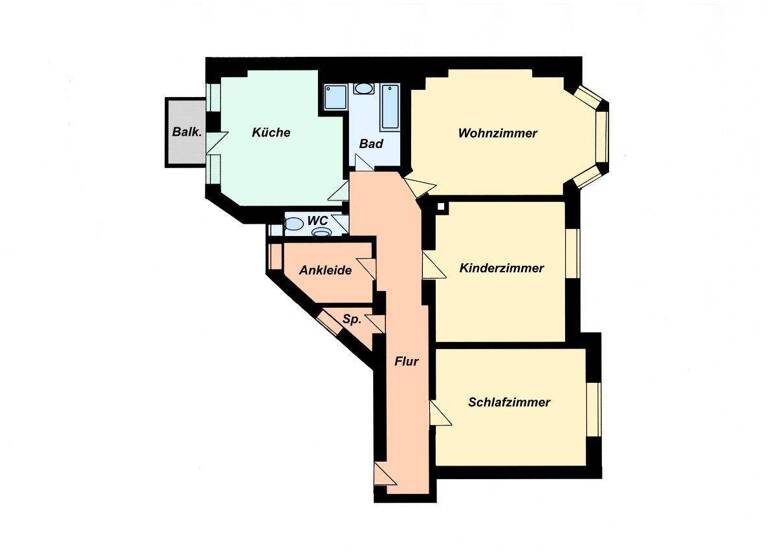 Wohnung zur Miete 1.200 € 3 Zimmer 100 m² 1. Geschoss Gertrudstr. 1 Seeleinsbühl Nürnberg 90429