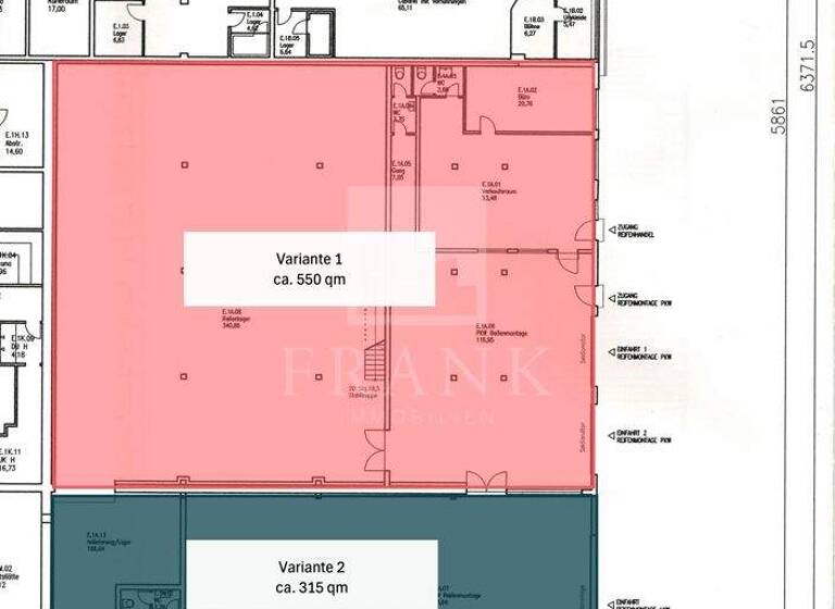Lagerhalle zur Miete 7,72 € 475 m² Lagerfläche Reutin Lindau 88131