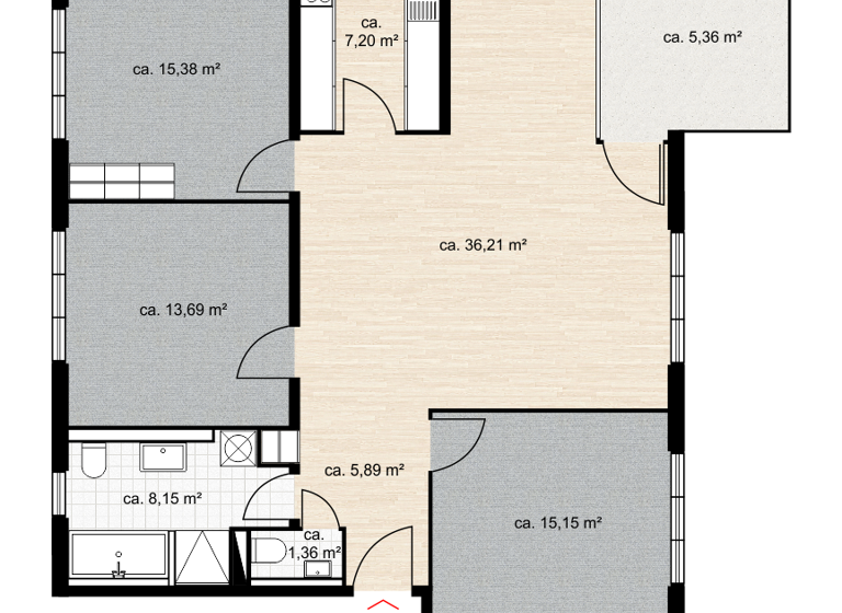 Wohnung zum Kauf 475.000 € 4,5 Zimmer 107 m² Grenzach Grenzach-Wyhlen 79639