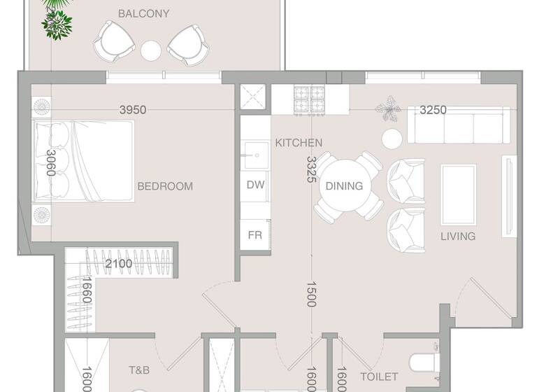 Wohnung zum Kauf provisionsfrei 302.792 € 2 Zimmer 68,1 m² Dubai 00000