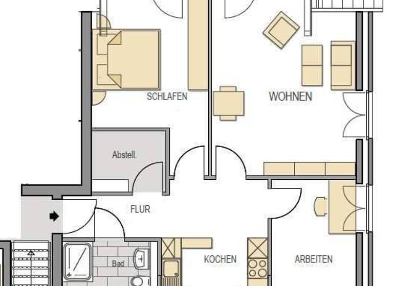 Wohnung zur Miete 745 € 3 Zimmer 80,5 m² frei ab 01.04.2026 Rotenburg Rotenburg (Wümme) 27356