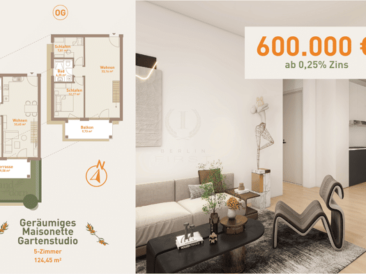 Maisonette zum Kauf - Erstbezug 600.000 € 5 Zimmer 124,5 m² Werneuchen 16356