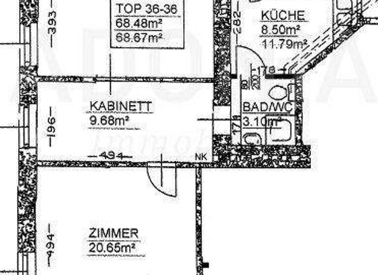 Wohnung zum Kauf 208.000 € 3 Zimmer 67,5 m² 3. Geschoss Favoritenstraße Wien 1100