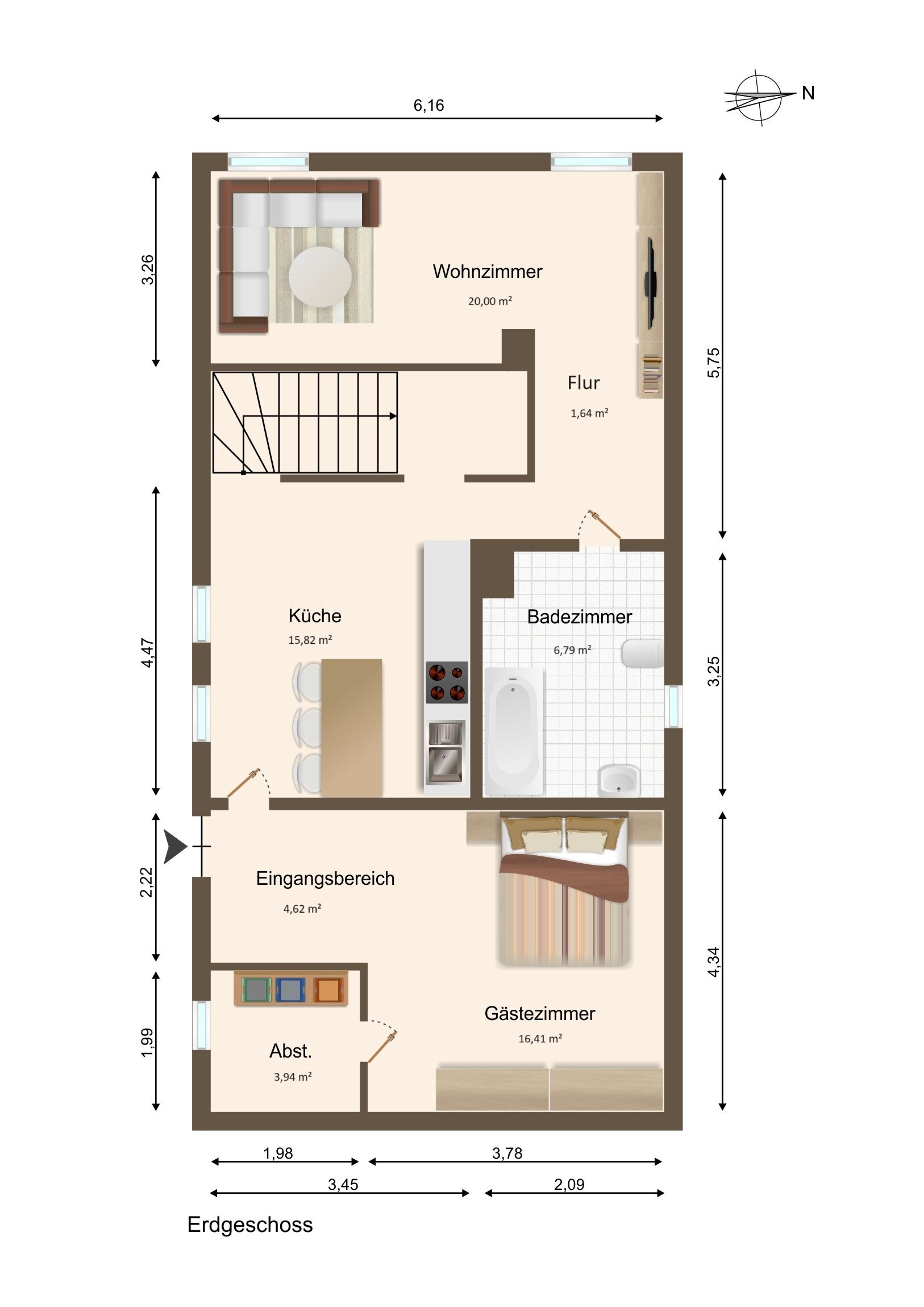 Einfamilienhaus zum Kauf 99.000 € 4 Zimmer 97,7 m²<br/>Wohnfläche 150 m²<br/>Grundstück Hadmersleben Oschersleben 39387