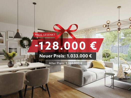 Wohnung zum Kauf - Neubau provisionsfrei 1.033.000 € 3 Zimmer 96,3 m² EG Kunihohstraße 7 Bogenhausen München 81929