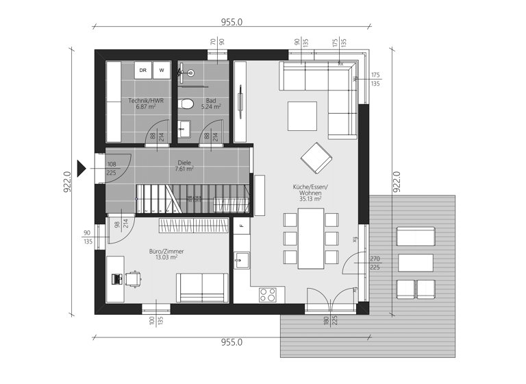 Einfamilienhaus zum Kauf provisionsfrei 784.000 € 5 Zimmer 139 m²<br/>Wohnfläche 1.000 m²<br/>Grundstück Forst Scheidegg 88175