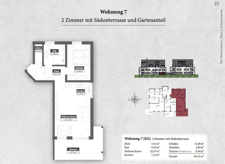 Wohnung zum Kauf - Erstbezug provisionsfrei 425.000 € 2 Zimmer 66,3 m² EG frei ab 30.07.2027 Mering 86415