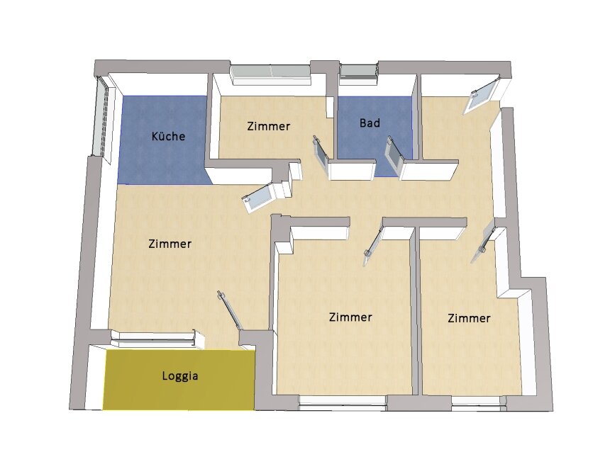 Wohnung zum Kauf 425.000 € 4 Zimmer 74 m²<br/>Wohnfläche ab sofort<br/>Verfügbarkeit Lankwitz Berlin 12249