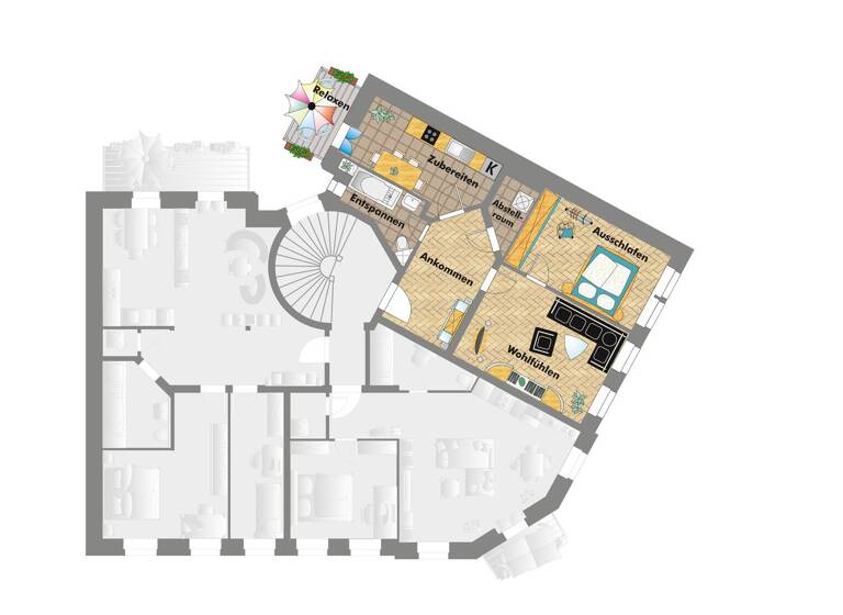 WG-Zimmer zum Kauf 235.000 € 2 Zimmer 62,4 m² 2. Geschoss frei ab 01.07.2026 Shakespeare Straße 66 Zentrum-Süd Leipzig 04107