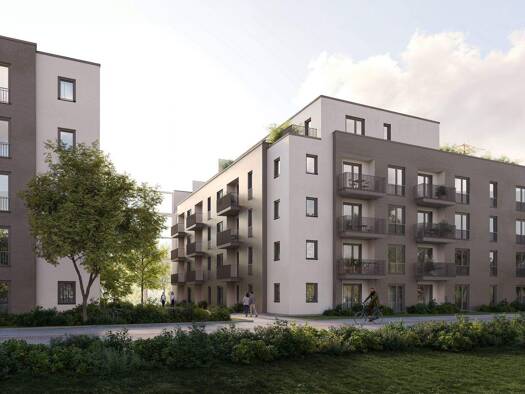 Terrassenwohnung zum Kauf - Neubau provisionsfrei 419.500 € 2 Zimmer 61,6 m² EG Schulstraße 29 Hattersheim Hattersheim 65795