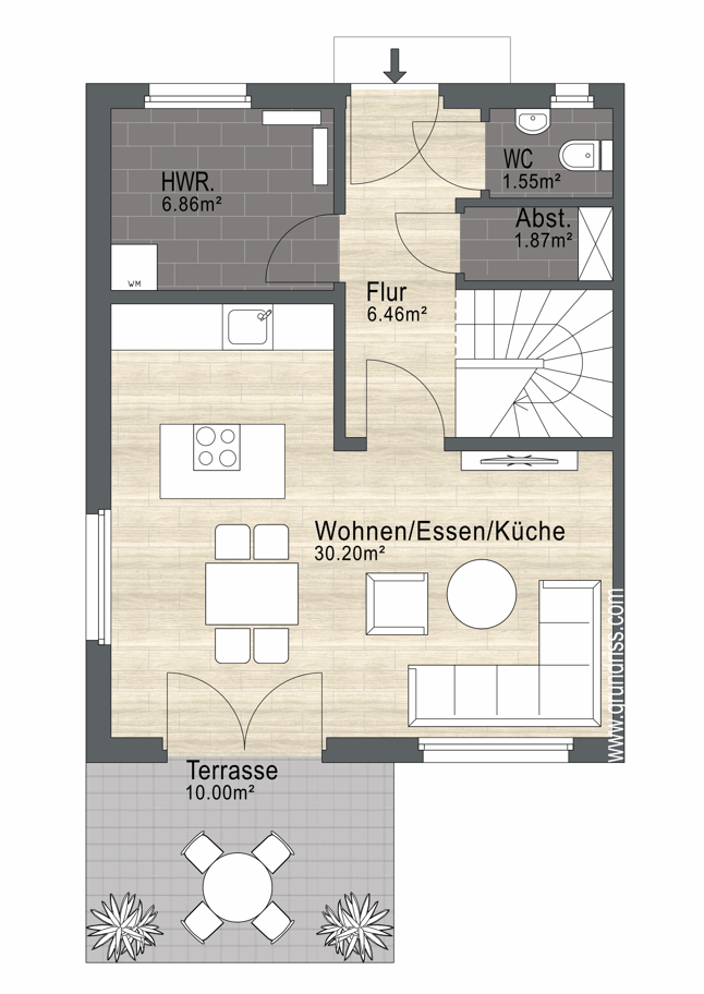 Doppelhaushälfte zum Kauf provisionsfrei 344.000 € 4 Zimmer 94,3 m²<br/>Wohnfläche 32429 Minden- Süd Häverstädt 3 Minden 32429