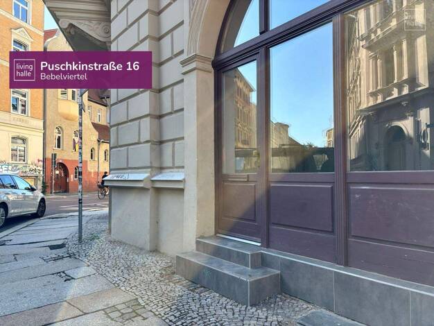 Verkaufsfläche zur Miete 16,96 € 1 Zimmer 28 m² Verkaufsfläche Puschkinstraße 16 Innenstadt Halle 06108