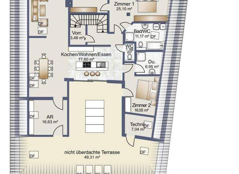 Penthouse zum Kauf 980.000 € 191,6 m² Innere Stadt Klagenfurt am Wörthersee 9020