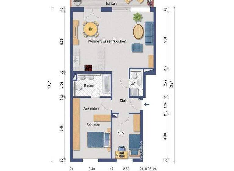 Wohnung zum Kauf provisionsfrei 399.000 € 3 Zimmer 88 m² 2. Geschoss Forstring 1 Oberlinden Langen 63225