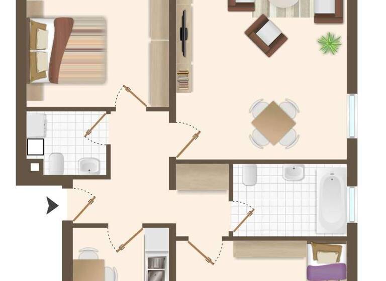 Wohnung zur Miete 688 € 3 Zimmer 79,4 m² frei ab 01.04.2026 Quadrath-Ichendorf Bergheim 50127