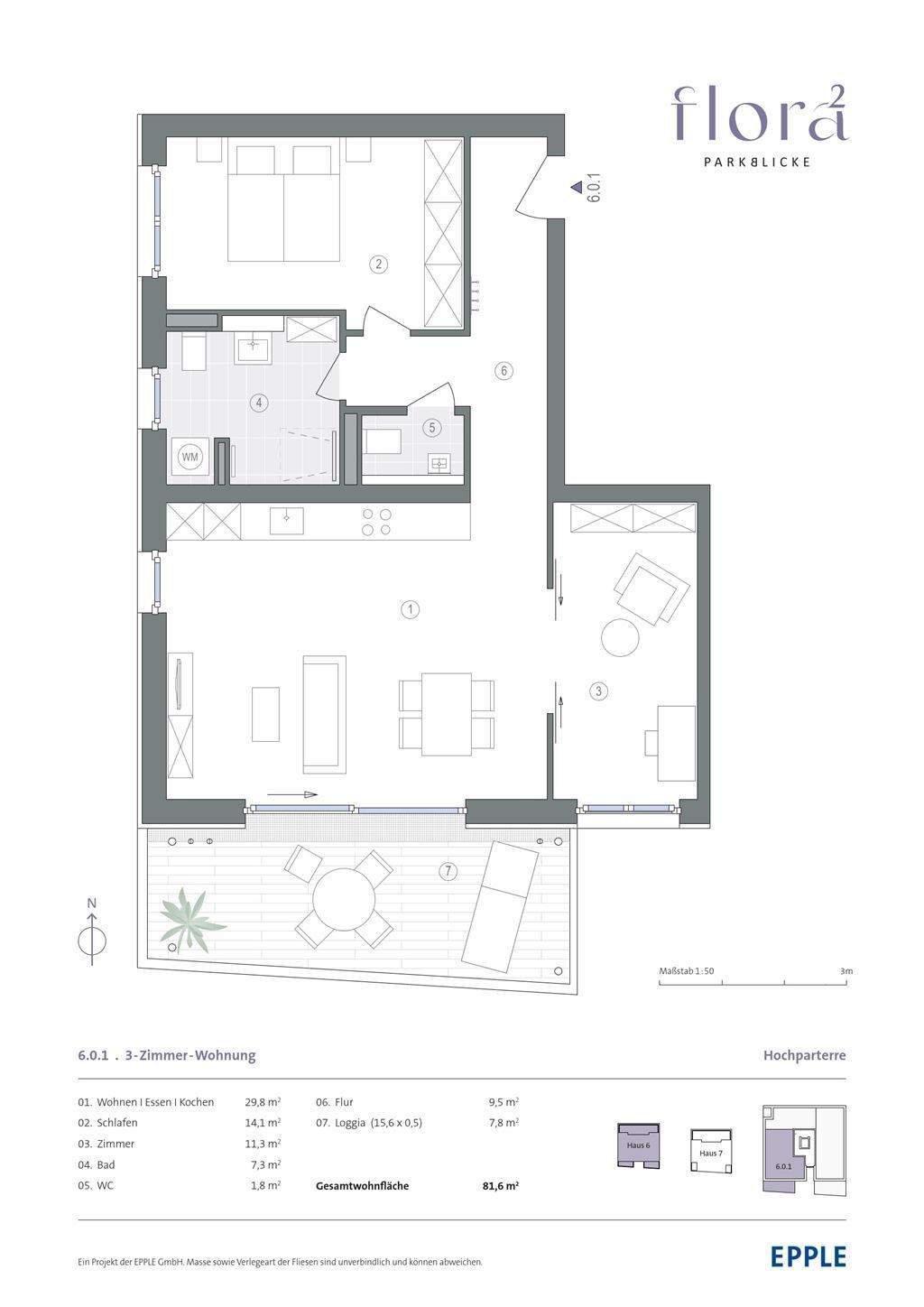 Wohnung zum Kauf provisionsfrei 539.900 € 3 Zimmer 81,6 m²<br/>Wohnfläche EG<br/>Geschoss Feudenheim - Nord Mannheim 68309