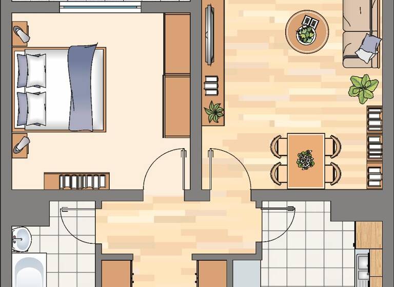 Wohnung zur Miete 452 € 2 Zimmer 55 m² 2. Geschoss frei ab 16.04.2026 Gudrunstraße 143 Wickede Dortmund 44319