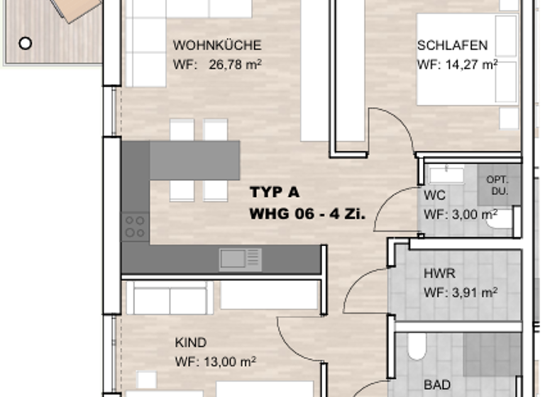 Wohnung zum Kauf provisionsfrei 445.000 € 4,5 Zimmer 113 m² Mindersdorf Hohenfels 78355