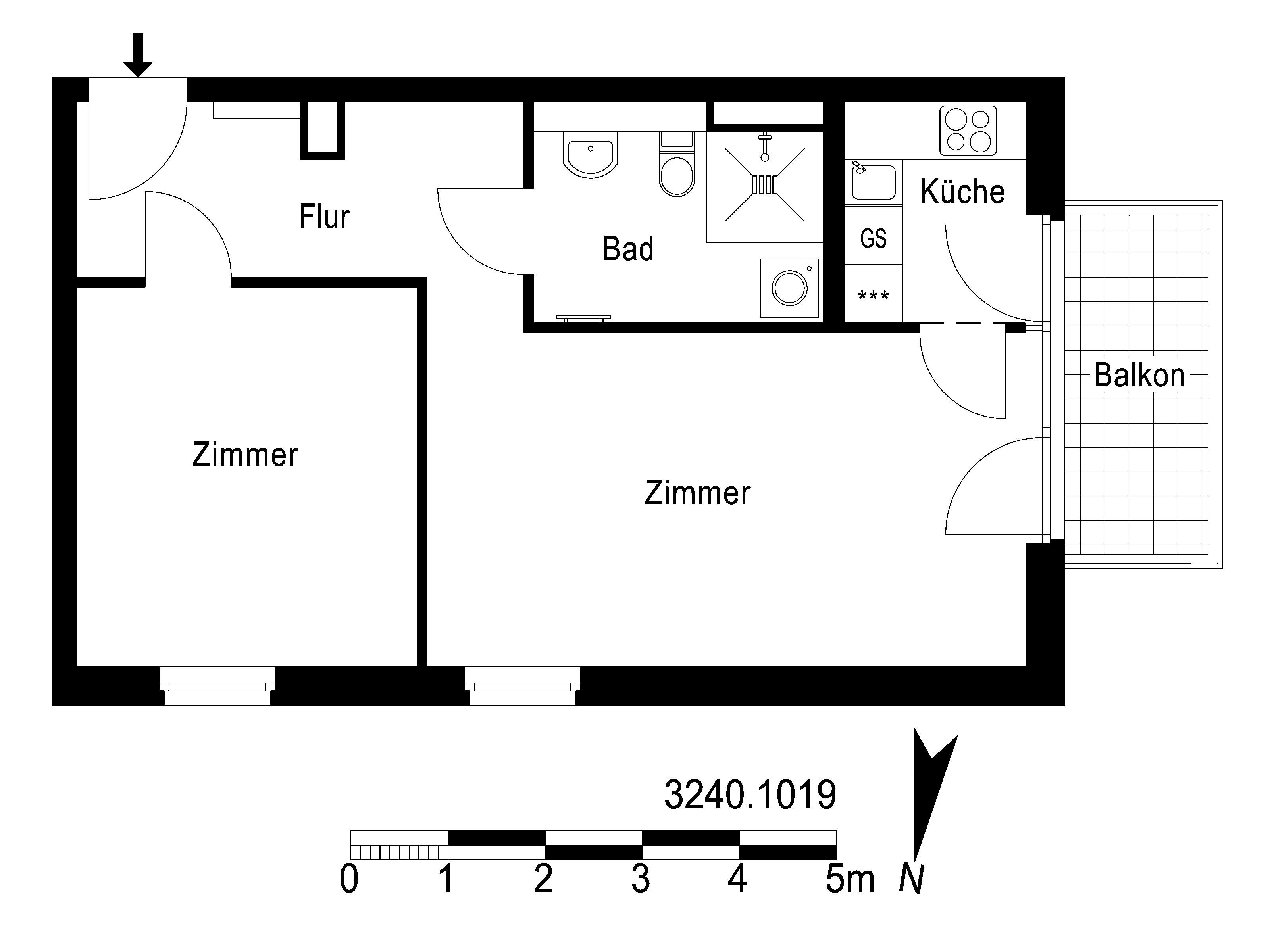 Wohnung zur Miete 864 € 2 Zimmer 57,8 m²<br/>Wohnfläche 2.<br/>Geschoss ab sofort<br/>Verfügbarkeit Tangermünder Straße 71 Hellersdorf Berlin 12627