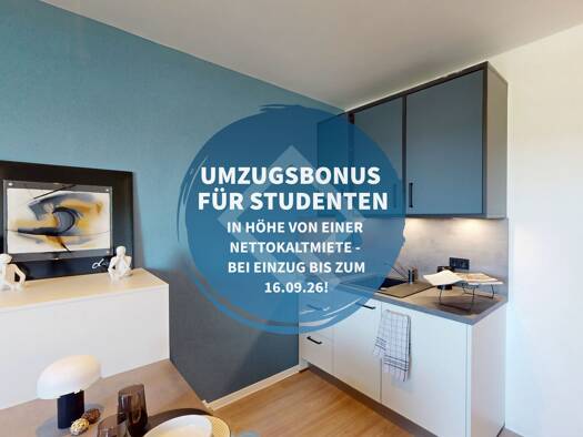 Wohnung zur Miete - Erstbezug 560 € 1 Zimmer 23,5 m² 2. Geschoss frei ab sofort Im Rad Wiesbaden Nordost 65197