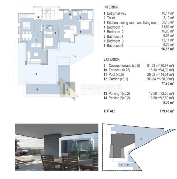 Wohnung zum Kauf 640.381 € 4 Zimmer 131 m²<br/>Wohnfläche 2.<br/>Geschoss Novalja center