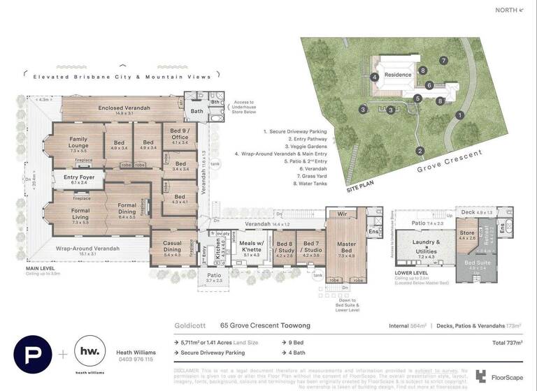 Einfamilienhaus zum Kauf 737 m² 5.711 m² Grundstück 65 Grove Cres  Toowong QLD 4066  Australia Toowong 4066
