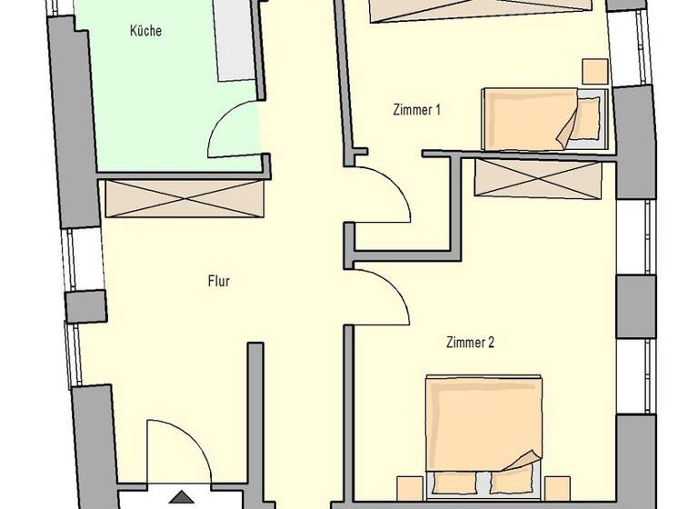 Wohnung zur Miete 3 Zimmer 110 m² 2. Geschoss frei ab sofort Sporerstraße 15 Oschatz 04758