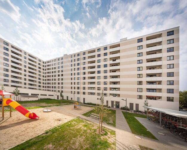 Wohnung zur Miete nur mit Wohnberechtigungsschein 574 € 3 Zimmer 68,3 m² 1. Geschoss frei ab 01.10.2025 Dolgenseestr. 9g Friedrichsfelde Berlin 10319
