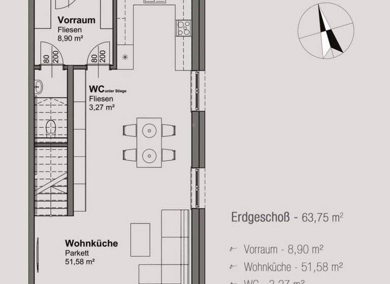 Doppelhaushälfte zum Kauf - Erstbezug provisionsfrei 499.000 € 4 Zimmer 134 m² 525 m² Grundstück Altlengbach 3033